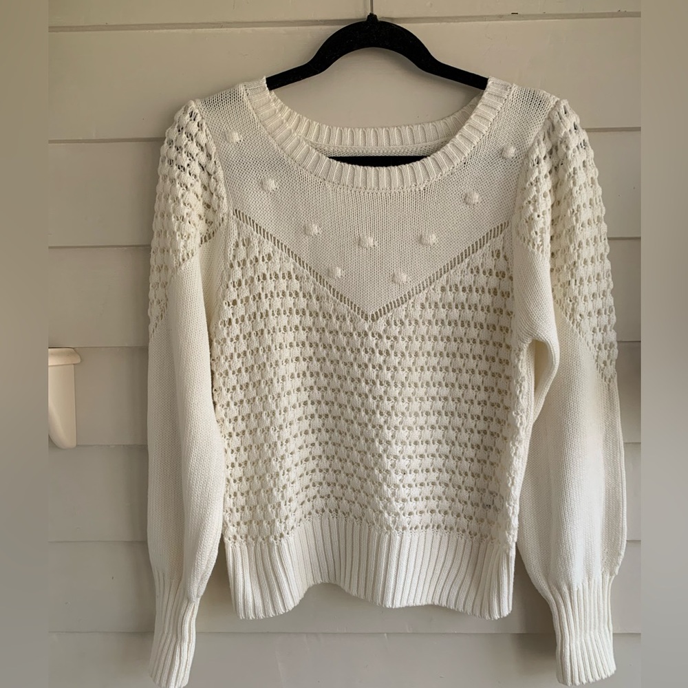 Lucky Brand Cream Sweater Size Small